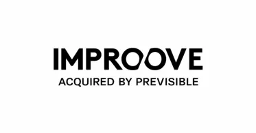 Black text on a white background reads "IMPROOVE US" with "ACQUIRED BY PREVISIBLE" in smaller font beneath, reflecting Improove's commitment to AI-powered organic discovery and human-led SEO.